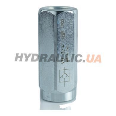 Зворотній клапан VU 3/4 V0620/5 110 л/хв 5 бар Oleodinamica Marchesini для високого тиску