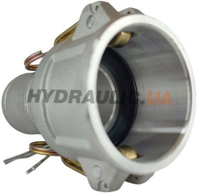 Муфта камлок тип C200 (2") для шланга, Алюміній, ДУ 50, під рукав з внутрішнім діаметром 51 мм