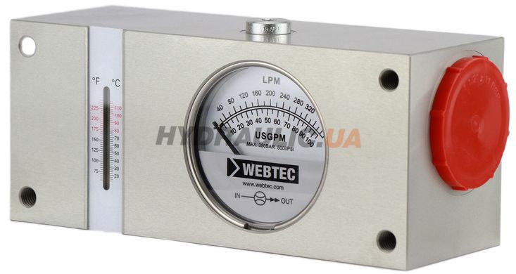 Гидравлический расходомер FI1500-300 ABOT 10-300 л/мин, WEBTEC