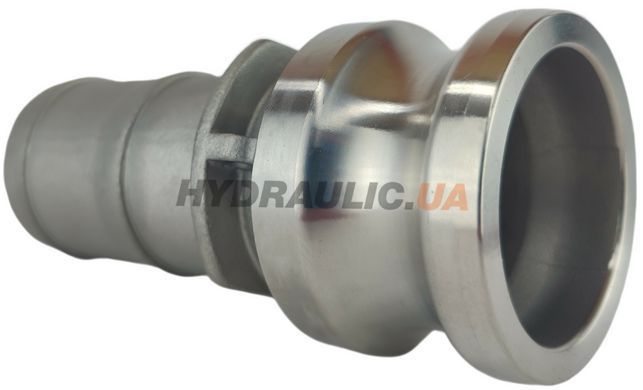 Ніпель Зʼєднання Камлок (CAMLOCK) тип E - cтикувальний штуцер з хвостовиком під шланг ШРЗ