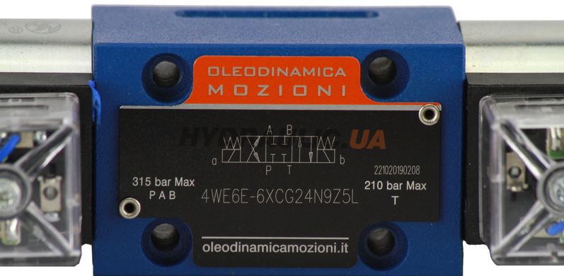 Гидрораспределитель WE-6 Oleodinamica Mozioni с электромагнитным управлением