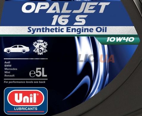 Синтетична моторна олива UNIL OPALJET 16 S 10W40, 5л