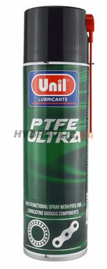 Универсальное проникающее масло на основе PTFE - UNIL PTFE ULTRA в аэрозольной упаковке, 500 мл.