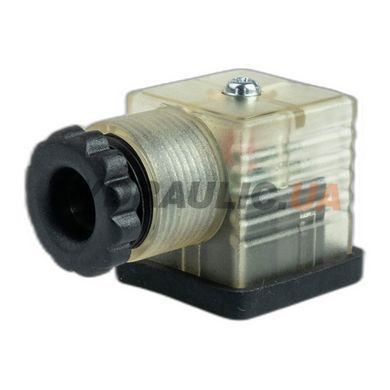 Разъём G1TU2DL1 24V DC с LED-индикатором для гидрораспределителя, Италия