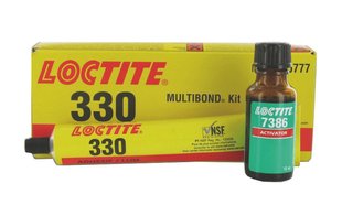 Loctite 330 Multibond Акриловий клей з активатором LOCTITE 7386, для ПВХ, пластику, металу, 50/18 мл