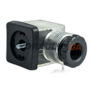 Разъём G1TU2RL3 220V AC с диодным мостом для гидрораспределителя, Италия