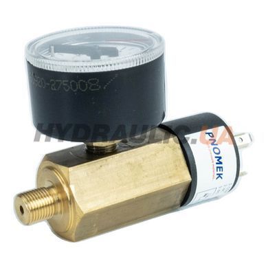 Регулятор давления механический DSM Y A4 DAC 001,3Y 0,2-2 бар, манометр &Oslash;40, G1/8&Prime; | Pnomek, Турция
