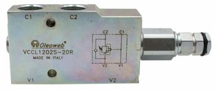 Клапан гальмівний (контрбаланс) VCСL1202S, 350 bar, 1/2" BSP, 60 л/хв OLEOWEB