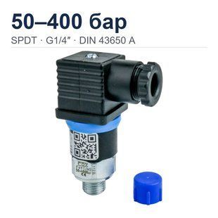 Реле тиску Fox F4Y1/M3, 50&ndash;400 бар, поршневе, G1/4&Prime;, DIN 43650 A