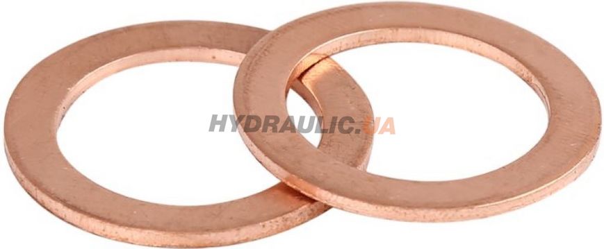 Уплотняющее кольцо медное, диаметр (в/с) Ø 5x9 мм, толщина 1.0 мм.