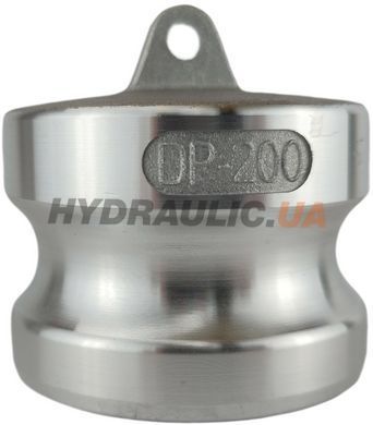 Штуцер камлок тип DP200 (2") пробка в муфту, Алюминий, ДУ 50