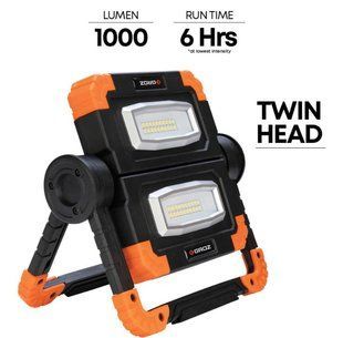 Переносний світлодіодний прожектор для СТО, 20W COB, акумулятор 5000 mAh,1000 люменів | GROZ 55087 (LED/385RM)