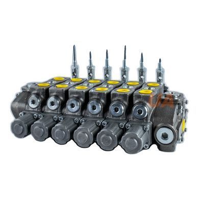 Гидрораспределитель GMS 80L GS 6-секционный, ручное управление &mdash; 80L GS10/6/AC(X-220), 80 л/мин