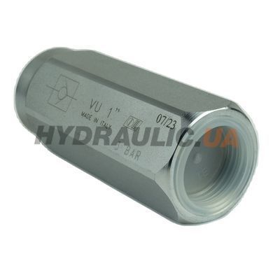 Зворотній клапан VU 1&Prime; V0630/3 160 л/хв 3 бар Oleodinamica Marchesini для високого тиску