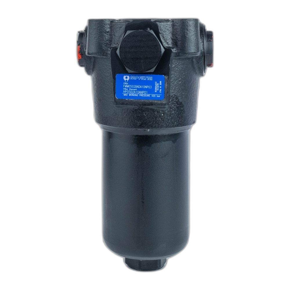 Фильтр напорный FMM0502BACA10NP01 подкл. G 1/2", 85 л/мин, 10 мкм, 420 БАР, Фиброволокно | MPFiltri Италия