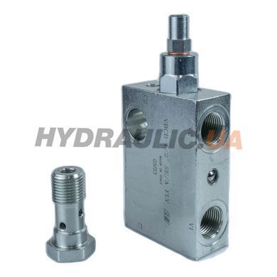 Клапан тормозной Overcenter VBCD 1/2&Prime; SE-A FLV V0412, 60 л/мин, 350 бар, крепление винтом | Oleodinamica Marchesini, Италия