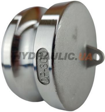 Штуцер камлок тип DP300 (3") пробка в муфту, Алюминий, ДУ 75 (80)