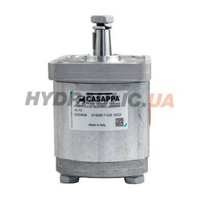 Насос шестеренний PLP20.16D0-82E2-LEB/EA-N-EL-FS 02004646 CASAPPA / 16,85 см3; 250 БАР; 500-3000 об/хв; фланець європейський 2 група (E2); вал європейський конічний 1:8 (82)