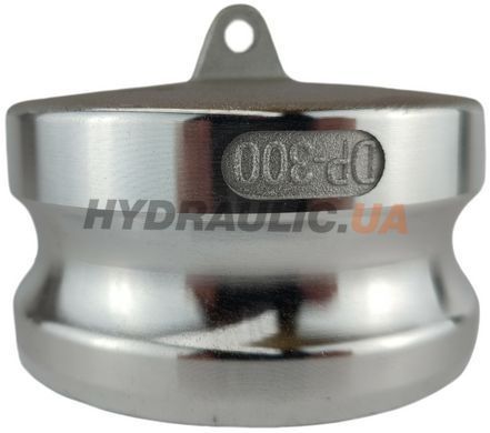 Штуцер камлок тип DP300 (3") пробка в муфту, Алюминий, ДУ 75 (80)