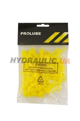Набор колпачков для пресс маслянок желтые 50 шт DIN71412 | PROLUBE Индия