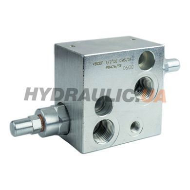 Клапан тормозной Overcenter VBCDF 1/2&Prime; DE OMS SF V0426, 50 л/мин, 350 бар, фланец Danfoss OMS | Oleodinamica Marchesini, Италия
