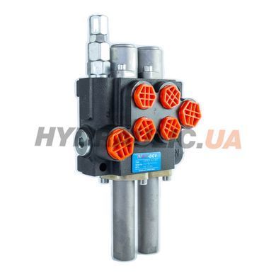 Гідророзподілювач секційний 2P40 A1A1, 2 секції, 40 л/хв, 250 бар, ручний | AmberLine, Китай