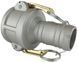 Соединение Камлок (CAMLOCK) тип СR редукционный &mdash; стыковочная муфта с хвостовиком под шланг БРС