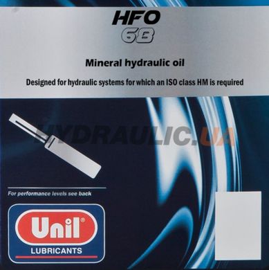 Гидравлическое масло со стабилизированными антиизносными присадками на базе цинка UNIL HFO 68, 20л.