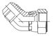 Адаптер кутовий 45° зовнішня різьба JIC - JIC внутрішня різьба, J EVU