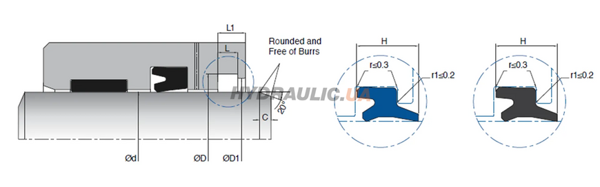 Брудознімач штока K27 14х20х4/7 PU Kastas, 20, 14, PU, 14.00, 20.00