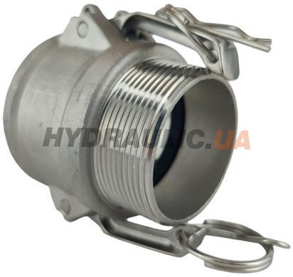Муфта камлок тип B200 (2") с наружной резьбой, Нержавеющая сталь, ДУ 50, диаметр резьбы G 2"
