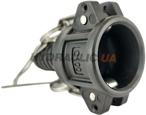 Муфта камлок тип C100 (1") для шланга, Полипропилен, ДУ 25, под рукав с внутренним диаметром 25 мм.