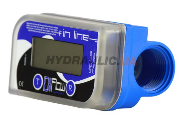 Електронний лічильник IN LINE для сечовини (AdBlue) з продуктивністю до 150 л/хв та різьбленням підключення BSPP 1"