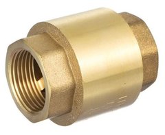 Клапан зворотній латунний (клапан-латунь) з внутрішньою різьбою G 1" F | ДУ 25