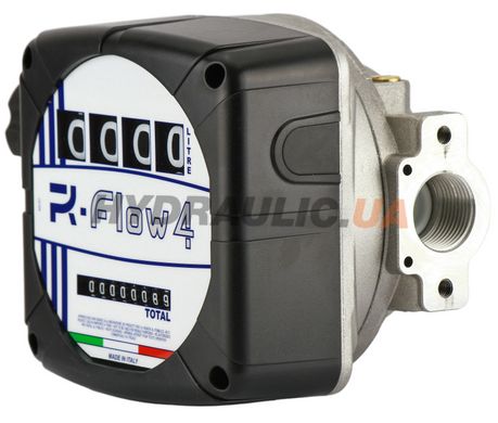 Механічний лічильник для дизельного палива Adam Pumps R FLOW 4C із пропускною здатністю до 120 л/хв. та різьбою підключення BSPP 1".