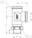 Фитинг L-образный шарнирный пневматический тройник с наружной резьбой M10x1,5 и внутренней резьбой M12x1,5