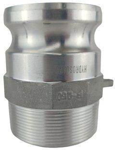 Камлок F250 (2 1/2&Prime;) &mdash; ниппель (папа) с наружной резьбой BSPT 2 1/2&Prime;, алюминий