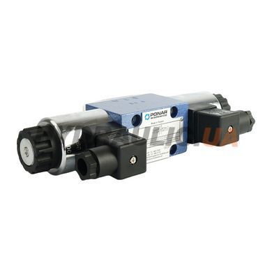 Гідророзподільник PONAR 4WE6-G-15/W110RNZ4 золотник G, 110 В AC 50 Гц, Ду 6 (CETOP 3), 350 бар, 80 л/хв, Польща