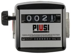 Механічний лічильник для дизельного палива Piusi K44 із пропускною здатністю до 120 л/хв. та різьбою підключення BSPP 1".