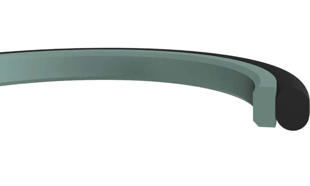 Ущільнення штока гідроциліндра K709 150х165,1х6,3 PTFE+NBR+PA Kastas, 165,1, 150, PTFE+NBR+PA, 150.00, 165.10