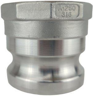 Камлок A250 (2 1/2&Prime;) &mdash; ніпель (тато) з внутрішньою різьбою G 2 1/2&Prime;, нержавіюча сталь