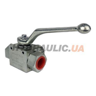 Кран шаровый трёхходовой селекторный муфтовый BK3-DN13-G1/2-112A G1/2&Prime;, ДУ13, 500 бар, схема L | MHA ZENTGRAF, Германия