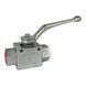 Кран шаровый трёхходовой селекторный муфтовый BK3-DN13-G1/2-112A G1/2&Prime;, ДУ13, 500 бар, схема L | MHA ZENTGRAF, Германия