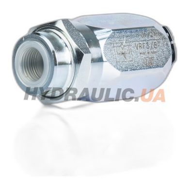 Дроссель масляный для гидравлики-бочка с обратным клапаном VRF | 3/8" BSP, 45 л/мин, 0,5 -300 Бар