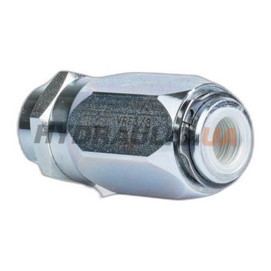 Дроссель масляный для гидравлики-бочка с обратным клапаном VRF | 3/8" BSP, 45 л/мин, 0,5 -300 Бар