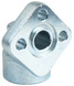 Фланець для гідронасоса алюмінієвий RP з внутрішньою різьбою 1/2" BSP 30мм 180Бар | RP1-012-M
