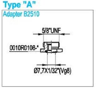 Адаптер до зарядного пристрою PCM B2510 (з 5/8 UNF на ніпель)