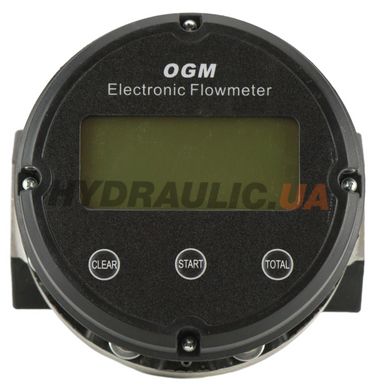 Електронний лічильник для палива Aocheng OGM-40 з пропускною здатністю до 250 л/хв та різьбленням підключення 1 1/2"