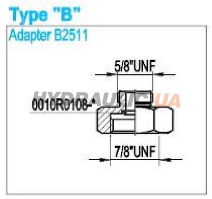 Адаптер до зарядного пристрою PCM B2511 (з 5/8 UNF на 7/8 UNF)