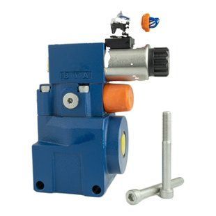 Клапан предохранительный резьбового монтажа DBW10BG2-50-315G24N9Z5L Mozioni, 315 bar, 24V DC